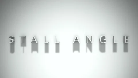 Stall angle 3D title animation with shadows on a white background Stock Footage 296860700