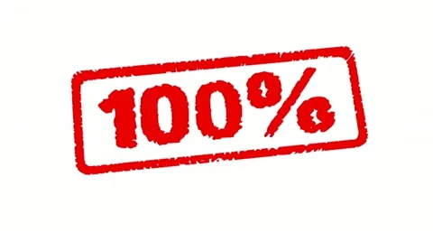 Stamp 100%  (HD 30fps + Alpha) Stock Footage 10943866
