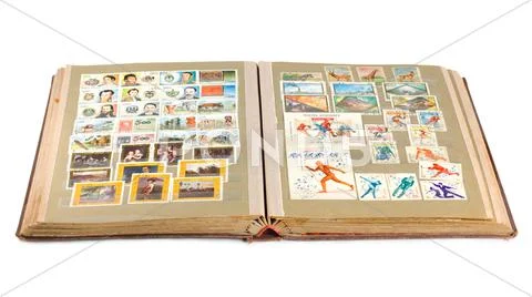 Stamp album Stock Photos