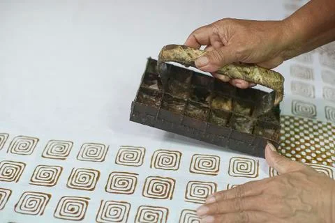 Stamp Batik Stock Photos