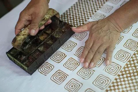 Stamp Batik Stock Photos