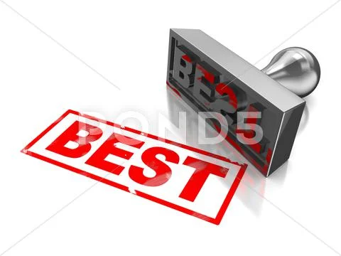 Stamp best Stock Illustration