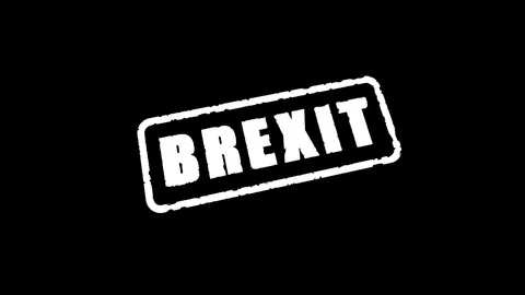 Stamp Brexit Stock Footage 77345374