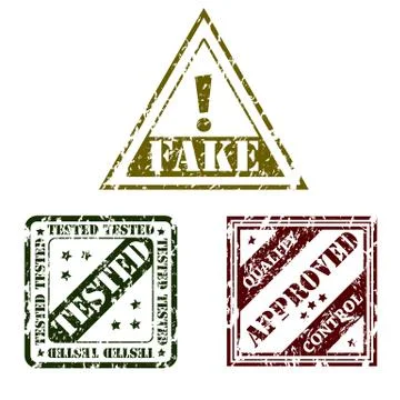 Stamp collection Stock Illustration