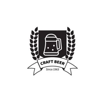 Stamp craft beer Stock Illustration