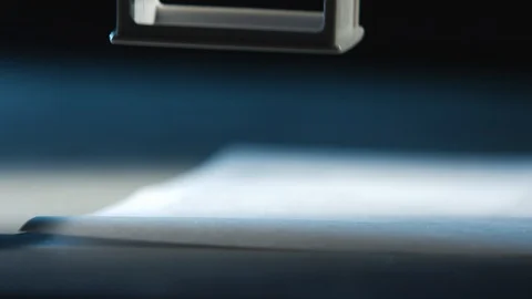 Stamp for documents, macro Stock Footage 101014854