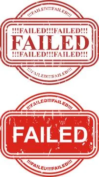 Stamp Failed Illustrazione stock