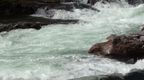 Stamp Falls Motion View Vancouver Island.m2ts Stock Footage 4124367