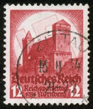 Stamp of fascist germany Stock Photos