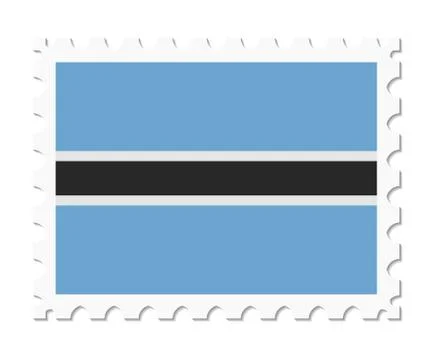 Stamp flag botswana イラスト素材