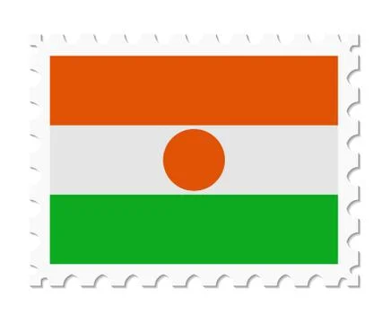 Stamp flag niger Illustrazione stock