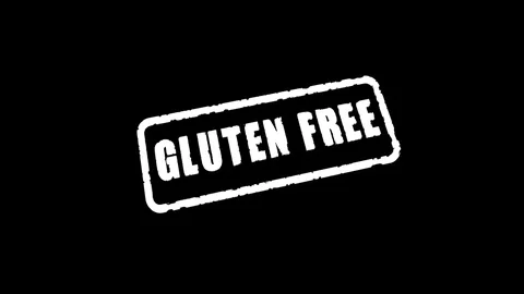 Stamp GLUTEN FREE Stock Footage 77345282