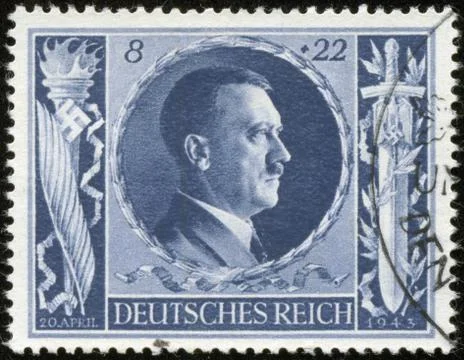 Stamp with hitler Stock Photos