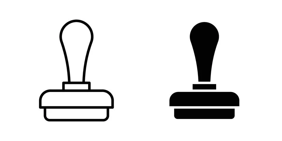 Stamp icon concept. best for web design Stock Illustration
