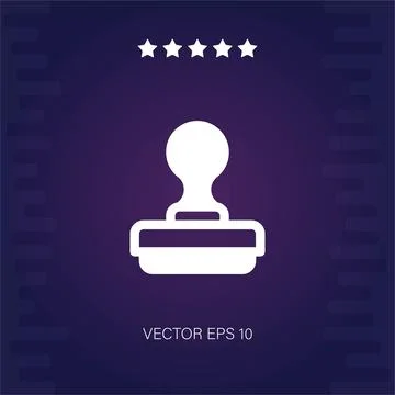 Stamp  icon Illustration