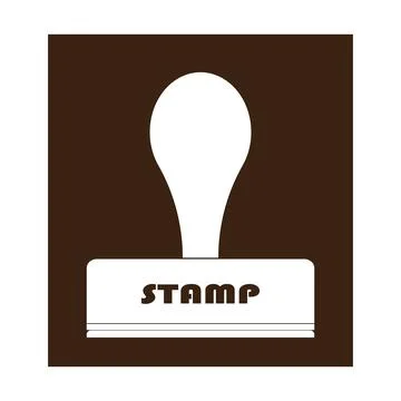 Stamp icon Illustrazione stock