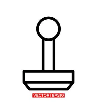 Stamp icon logo vector Stock Illustration