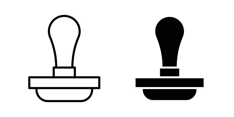 Stamp icon vector design illustrations Illustrazione stock