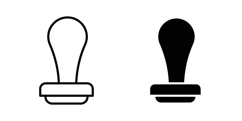 Stamp icon vector editable eps10 Illustrazione stock