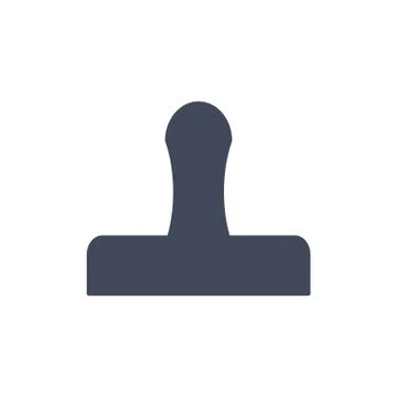 Stamp Icon Vector flat design style Stock Illustration