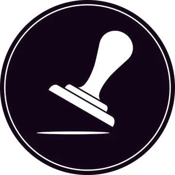 Stamp icon vector. Illustration