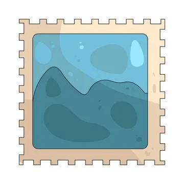 Stamp illustration Stock Illustration