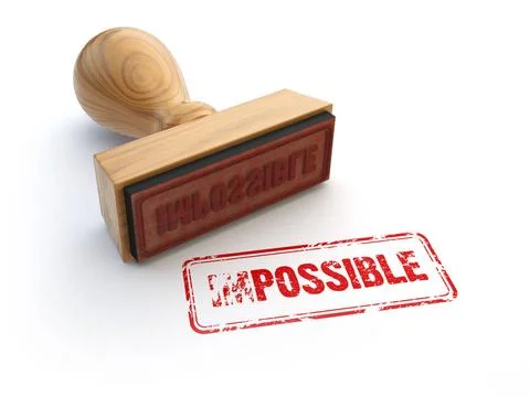 Stamp impossible possible isolated on white. Changing the word impossible ... Stock Photos