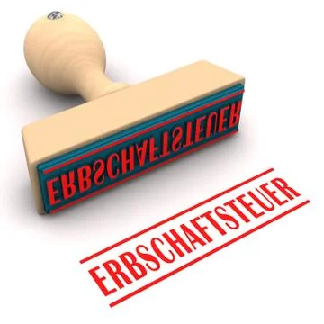 Stamp inheritance tax Illustrazione stock