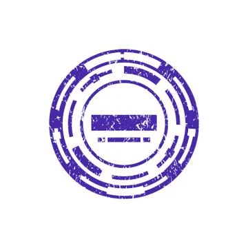 Stamp isolated template on white background. Vector illustration Stock Illustration