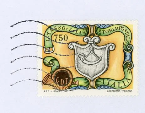 Stamp of Italy Stock Photos