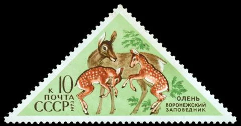 Stamp, macro Stock Photos