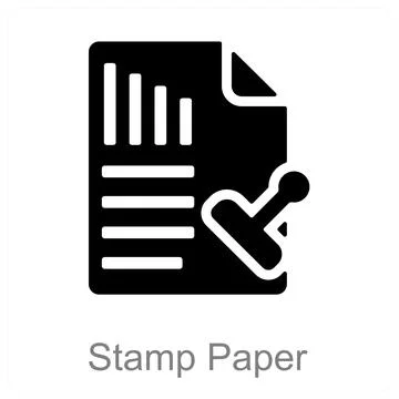 Stamp Paper Stock Illustration