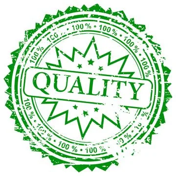 Stamp Quality Stock Illustration