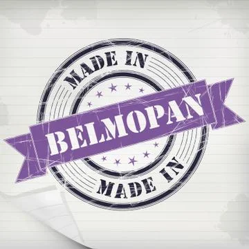 Stamp rubber Belmopan Illustrazione stock