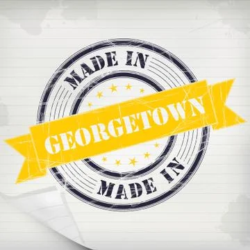 Stamp rubber Georgetown Stock Illustration