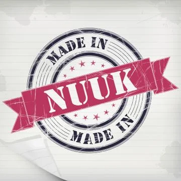 Stamp rubber Nuuk Stock Illustration