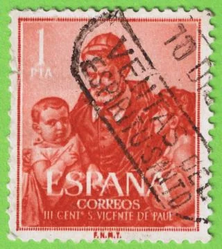 Stamp spain 写真素材