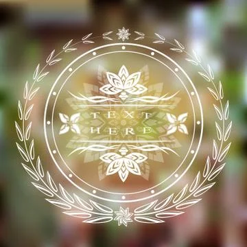 Stamp template on a textured template Stock Illustration