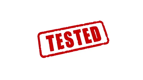 Stamp Tested, alpha matte Stock-Footage 98993759