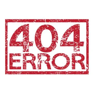 Stamp text 404 ERROR Stock-Illustration