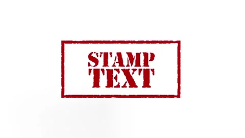 Stamp Text Stock After Effects