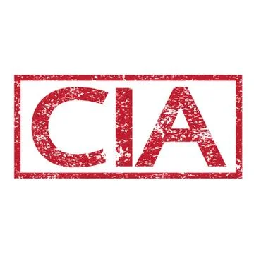 Stamp text CIA Stock Illustration