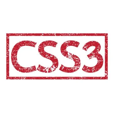 Stamp text CSS3 Stockillustratie