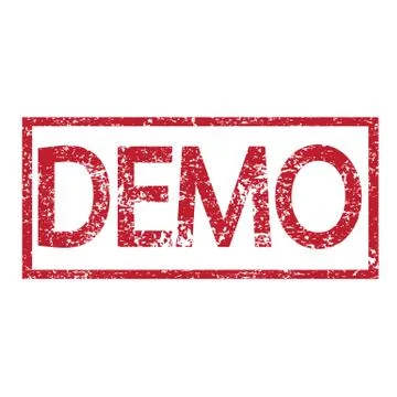 Stamp text demo Stock Illustration