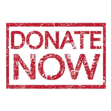 Stamp text DONATE NOW Stock Illustration