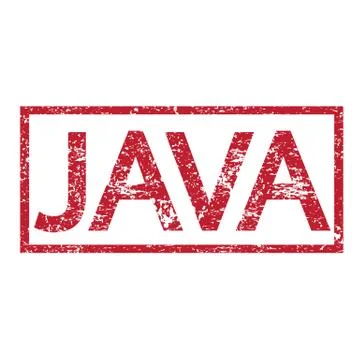 Stamp text JAVA Stock Illustration