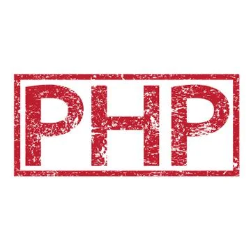 Stamp text PHP Stock-Illustration
