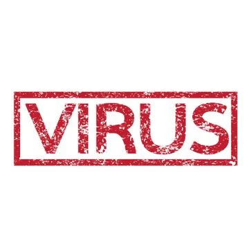 Stamp text VIRUS Stock Illustration
