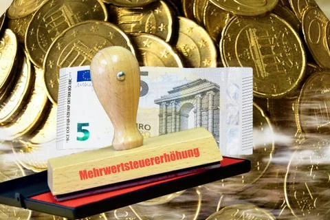 Stamp VAT increase Stock Photos