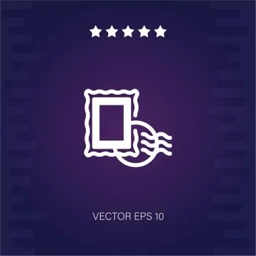 Stamp vector icon Stock Illustration
